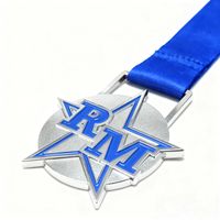 Médaille de sport personnalisable en alliage de zinc moulé sous pression, découpée en 3D, avec impression typographique et finition lavable