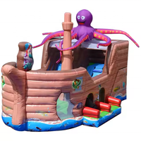 Château Gonflable Personnalisé avec Toboggan et Souffleur, Motifs Dinosaure, Cocotier, Éléphant, Crocodile, Animaux, en PVC Oxford