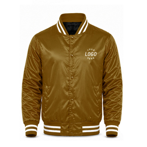 Hot Selling Lightweight Comfortable Satin <b>Jackets</b> For <b>Men</b> Custom Color Quick Dry <b>Men</b> Satin Varsity <b>Jackets</b> Outdoor Fashion Wear - Product Image 1