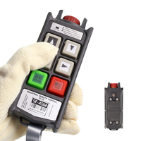 Télécommande radio sans fil industrielle pour grues à tour, étanche IP66, 4 boutons, vitesse unique