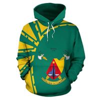 Sweat-shirt personnalisé pour jeunes hommes du Cameroun, imprimé sur toute la surface, drapeau national CMR, vêtements unisexes français du Cameroun