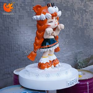 Sculpture en fibre de verre de fille tigre de dessin animé sur le thème de Harbin, ornement de réception touristique de la <span class=keywords><strong>ville</strong></span>, décoration de bloc sur le thème de la glace et de la neige - Product Image 2