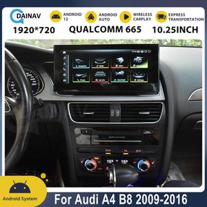 Autoradio Android 12 de 10,25 pouces pour Audi A4 B8 2009 2010-2016, écran tactile multimédia, navigation GPS, lecteur stéréo, unité principale - Product Image 5
