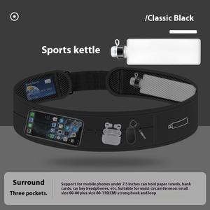 Custom Fitness <b>Waist</b> <b>Bag</b> Women and Men Sports Zipper Water-proof Running Belt With Mobile Phone Equipment Storage Jogging <b>Bags</b> - Product Image 3