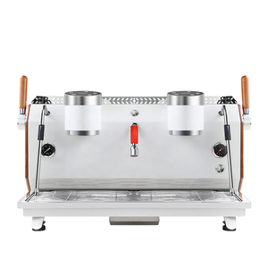 Cafetera Espresso Profesional de Doble Cabezal Semiautomática Electrónica para Cafetería, en Oferta - Product Image 1