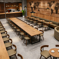 Meubles de restaurant modernes, ensembles de tables et de chaises pour cafés, utilisation pour la restauration, canapés et sièges de restaurant sur mesure pour hôtels