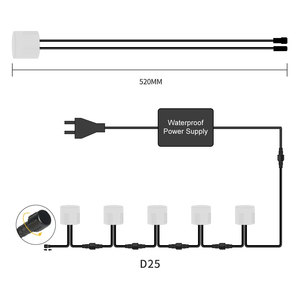 Basse tension DC24V extérieur étanche blanc chaud éclairage encastré attelle d'escalier lumières projecteur de <span class=keywords><strong>sol</strong></span> pour l'étape extérieure - Product Image 5