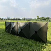 Paravent pliable en tissu Oxford pour camping en plein air, clôture coupe-vent portable pour réchaud de camping, barbecue, pique-nique, cuisine en plein air