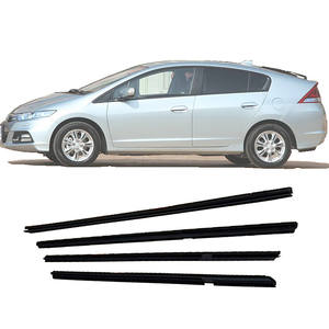 Bandes d'étanchéité extérieures en caoutchouc pour vitres de voiture Honda, avant et arrière, avec ruban adhésif 3M pour garnitures de portes et fenêtres - Product Image 3