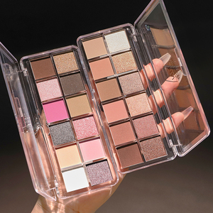 Venta al por mayor ODM Metal Paleta <span class=keywords><strong>de</strong></span> <span class=keywords><strong>sombras</strong></span> <span class=keywords><strong>de</strong></span> ojos MINSHZEE Paleta <span class=keywords><strong>de</strong></span> hormigón 12 <span class=keywords><strong>colores</strong></span> colorido multiusos mate y brillo sombra <span class=keywords><strong>de</strong></span> ojos - Product Image 6