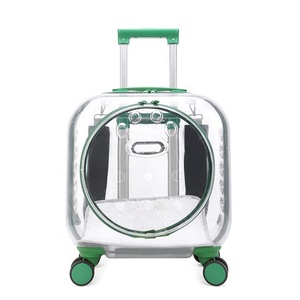 Bolsa de gato transparente personalizada, <span class=keywords><strong>caja</strong></span> de aire, nueva maleta con ruedas para mascotas, mochila de viaje portátil para PC - Product Image 2