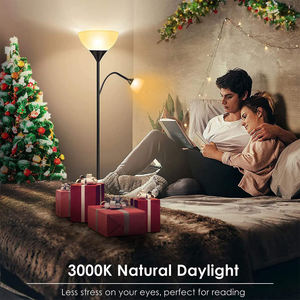 Vente de gros Lampadaire torchère réglable mère et fils en métal avec <span class=keywords><strong>liseuse</strong></span> latérale - Product Image 2