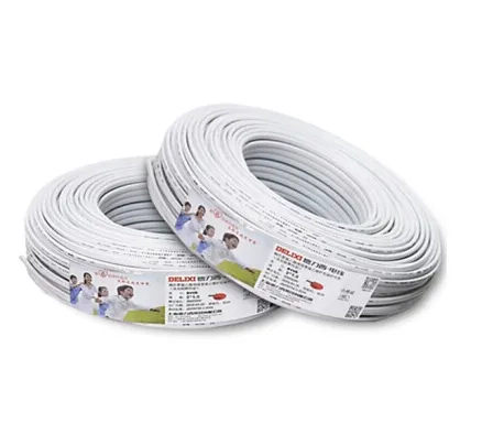 Delixi Wire & Cable Decoración del hogar 500 V 2*2.5mm2 Blanco 100M Cable TM DL1601152005