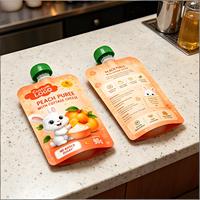Pochette souple YSH de haute qualité avec bec verseur, pelliculage brillant, qualité alimentaire, personnalisable, pour jus et boissons, idéale pour les supermarchés en chaîne