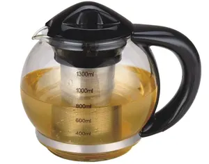 高品质玻璃茶壶套件咖啡壶圆形玻璃咖啡水壶