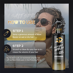 Fast Shipping Custom Private Label Beach <strong>Hair</strong> Look Vegan All Natural <strong>Mens</strong> Sea Salt Texture <strong>Spray</strong> Products for <strong>Men</strong> - Product Image 2