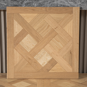 Parquet en chêne brossé multicouche couleur naturelle, qualité AB, durable, système T&G, 450mm 600mm, style Versailles, pour maison et bureau - Product Image 1