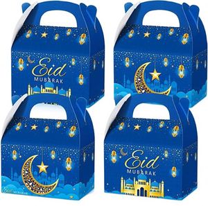 24 Pack Ramadan Treat <b>Boxes</b> <b>Eid</b> Mubarak <b>Gift</b> <b>Boxes</b> with Handle - Product Image 2