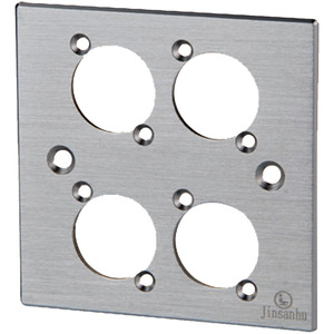 Panneau audio-vidéo en aluminium T10B-4 86x86mm, prise modulaire HDMI RJ45 pour la mise en réseau - Product Image 2