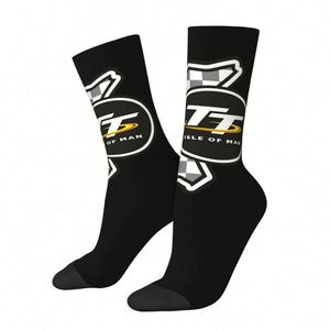 Chaussettes <span class=keywords><strong>de</strong></span> course <span class=keywords><strong>de</strong></span> <span class=keywords><strong>moto</strong></span> personnalisées ODM Isle <span class=keywords><strong>Man</strong></span> TT unisexes, chaussettes <span class=keywords><strong>de</strong></span> course mignonnes, antibactériennes, respirantes, en spandex/polyester/coton - Product Image 2