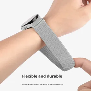 Bracelets de montre intelligents en nylon tressé à libération rapide personnalisés de 20 mm compatibles avec Samsung Galaxy Watch GT5 4/5/6 - Product Image 3