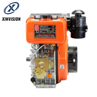 Moteur diesel haute performance 12 CV 188F 456 cm³ refroidi par air 4 temps pour motoculteur lourd modèle 135 150, cultivateur agricole