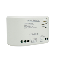 Contrôleur de porte de garage intelligent WiFi Ewelink E0703 - Module relais 1CH 7-32V sans USB avec commande vocale Alexa et télécommande 433 MHz sans RF