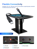 Écran tactile interactif de 55 pouces avec réglage multi-angles pour la navigation dans les centres commerciaux/aéroports/entreprises