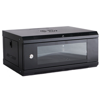 Armoire de serveur murale OEM 4U 12U anti-poussière avec porte vitrée pour rack réseau