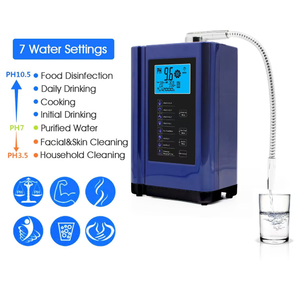 Ioniseur d'eau <span class=keywords><strong>alcaline</strong></span> à 7 plaques, système de purification par électrolyse électrique pour la cuisine domestique, usine OEM - Product Image 1
