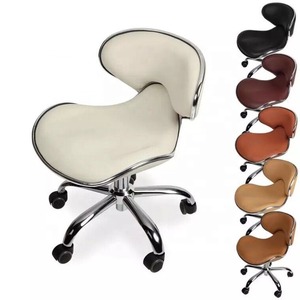 Fauteuil de Barbier Moderne pour Salon de Beauté, Pivotant à 360 Degrés/Inclinable/Hauteur Réglable, en Cuir, Idéal pour Salon de Coiffure, École, Extérieur - Product Image 4