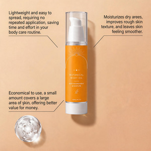 Huile éclaircissante et nourrissante pour tout le corps, rehausse l'éclat naturel de la peau, flacon pompe pour une application facile et contrôlée - Product Image 4