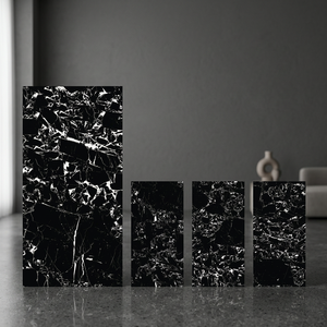 Dazzle Black Anti Slip GVT Porcelain <b>Tiles</b> 800x1600mm Premium Floor And Wall Office Collection - Product Image 4