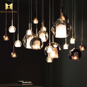 İskandinav modern yaratıcı moda romantik cam küre kolye ışık cafe restaurant bar art deco avize - Product Image 5