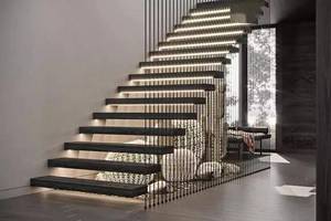 <span class=keywords><strong>Escalera</strong></span> <span class=keywords><strong>interior</strong></span> flotante personalizada de fábrica PRIMA con <span class=keywords><strong>barandilla</strong></span> de <span class=keywords><strong>madera</strong></span> <span class=keywords><strong>y</strong></span> vidrio <span class=keywords><strong>Escalera</strong></span> de acero para el hogar moderno - Product Image 6