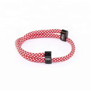 Woven Friendships laces Bracelet Customized Logo Braided Shoelace Bracelets Adjustable Rope Bracelets
