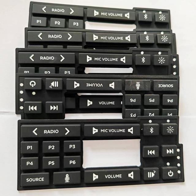 Laser Engraved Buttons Silicone Buttons Light Guide Buttons Translucent Buttons Oil Spray Printing Customizable