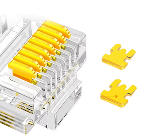 Fabrication OEM/ODM de connecteurs modulaires RJ11 femelles plaqués or de haute qualité, <span class=keywords><strong>Cat6</strong></span> <span class=keywords><strong>Pass</strong></span>, Ethernet Cat5e <span class=keywords><strong>Cat6</strong></span>, 3 fourches transparentes - Product Image 3