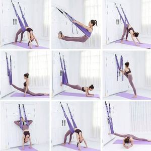 Adjustable Durable Anti-Gravity Inversion Gym Training Device Aerial Yoga Strap Hammock <b>Swing</b> Stretching Belt Polyester/Nylon - Product Image 5