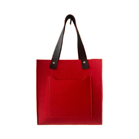 Hot Sale Custom Bag With Texture Carrying Bag With Gift Felt Tote Bag