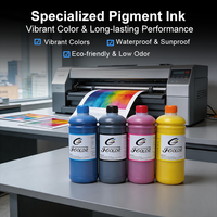 Tinta de Pigmento FCOLOR de 1000 ml de Una Sola Pasada para Impresora HP Fi 1000 452 477 PageWide, Tinta de Inyección de Alta Velocidad Resistente al Agua