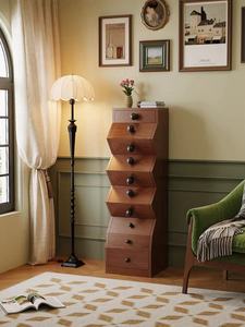 Mid Century Modern Solid Wood Living Room Cabinet With 7 Drawers Storage Unit For Home Furniture - Product Image 5