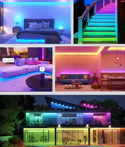 Ventes chaudes : Bande lumineuse <span class=keywords><strong>LED</strong></span> <span class=keywords><strong>RGB</strong></span> 5050 avec télécommande IR et contrôle BT, éclairage décoratif intérieur/extérieur étanche - Product Image 6