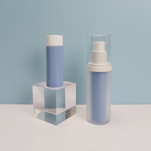 15ml 30ml Frosted Round Airless <b>Pump</b> <b>Bottle</b> Luxury Cosmetic Skincare Refillable Serum Lotion Empty Fancy Premium Container - Product Image 2