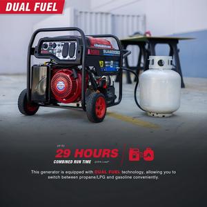 גנרטורים דו-דלקיים של סנסי 6 קילוואט 5500 וואט 6 קילוואט-אמפר 8 קילוואט-אמפר 10 קילוואט-אמפר 12 קילוואט-אמפר גנרטור נייד עם אינברטר - Product Image 2