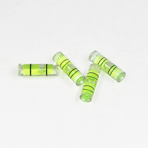 Nivel de burbuja DIY cilíndrico con líquido verde, herramienta de alineación horizontal y vertical para nivelación de marcos y manualidades - Product Image 1