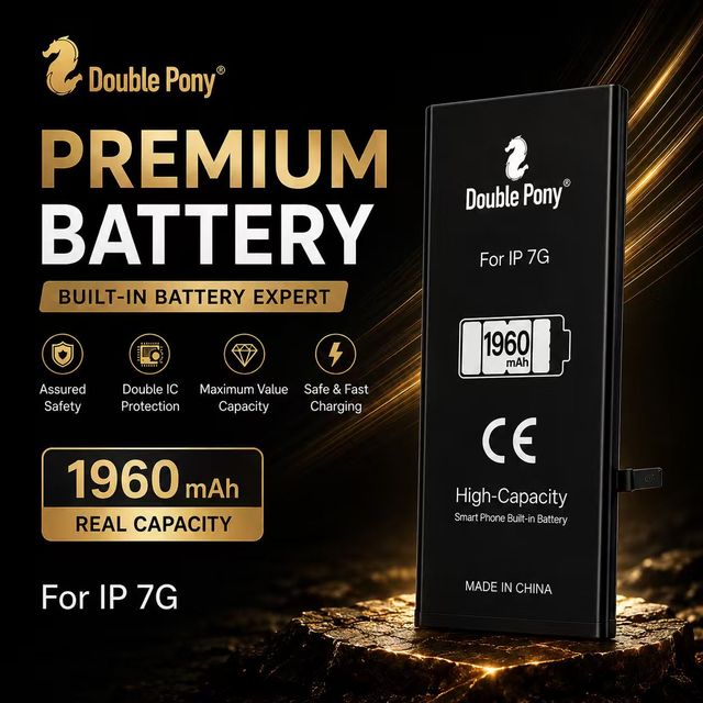 Premium Quality OEM Full Capacity Mobile Phone Battery for 7G Replacement Lithium Battery in Stock Black