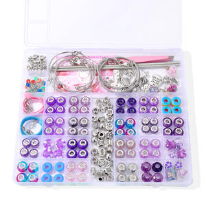 <span class=keywords><strong>Kit</strong></span> de <span class=keywords><strong>fabrication</strong></span> de <span class=keywords><strong>bracelet</strong></span> en alliage avec perles à trous extra-larges et cordon élastique pour des bijoux DIY faciles, parfait pour les fournitures d'artisanat - Product Image 4