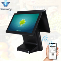 Terminal de caisse tactile capacitif SHUNQI fiable de 15,6 pouces sous Windows avec 2 Go de DDR4 pour pharmacie et boulangerie