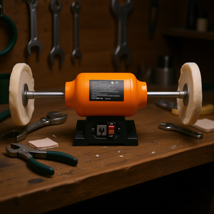 Pulidora de Banco 8 en 1, 1/2 HP, 1725 RPM/3450 RPM, Doble Velocidad, para Metal, Joyería y Madera - Product Image 2